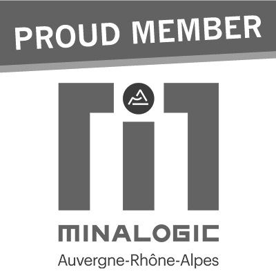 Logo Minalogic Auvergne-Rhône-Alpes proud member