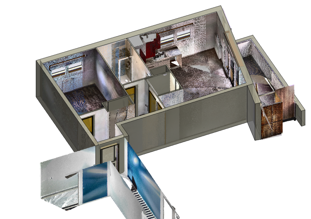 Maquette 3D informatique pour préparer le jumeau numérique et/ou le projet BIM.